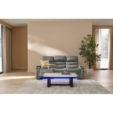 Jackson Triple-Power Reclining Sofa - Gray