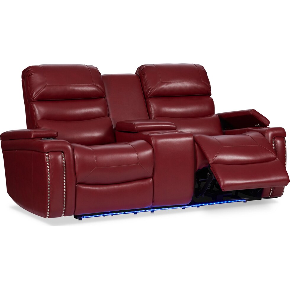 jackson red loveseat   