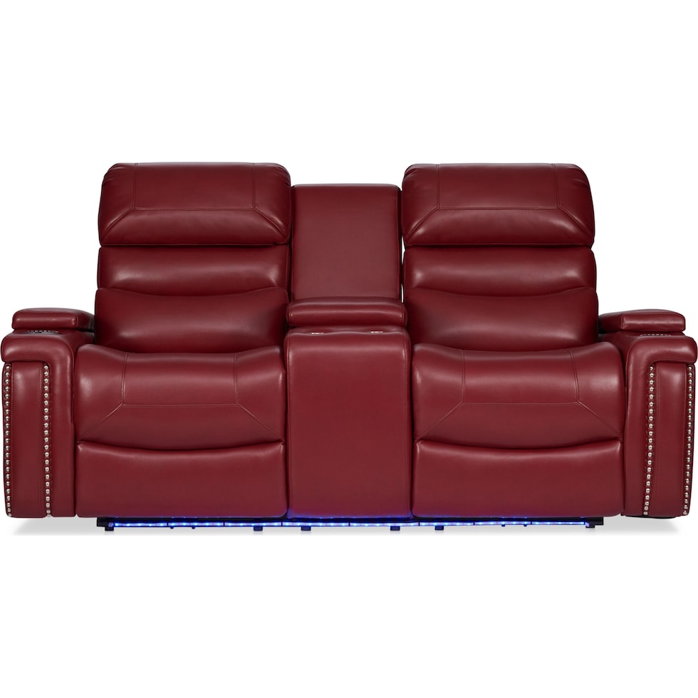 jackson red loveseat   