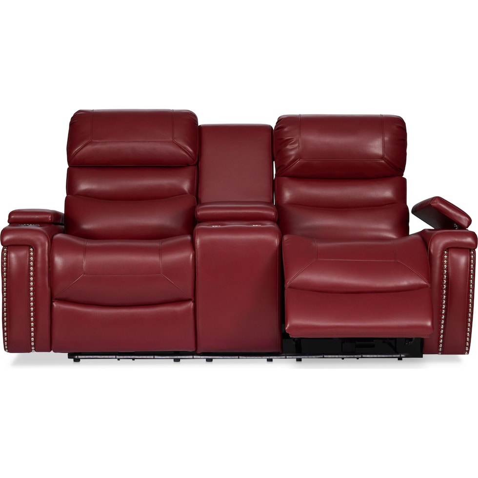 jackson red loveseat   