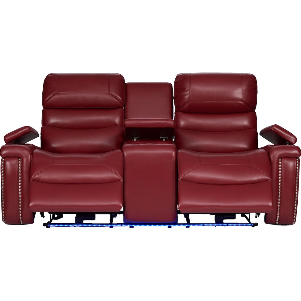 jackson red loveseat   