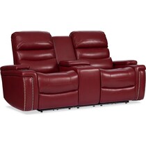 jackson red manual reclining loveseat   
