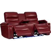 jackson red manual reclining loveseat   