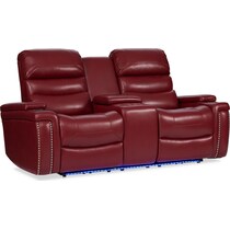 jackson red manual reclining loveseat   