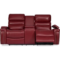 jackson red manual reclining loveseat   