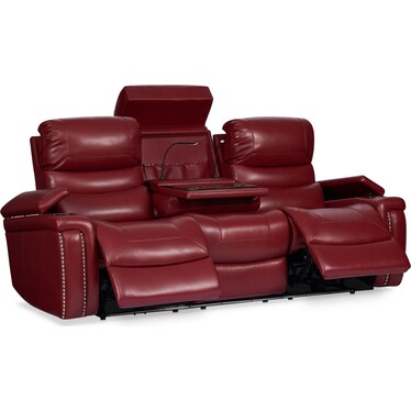 Jackson Manual Reclining Sofa - Red