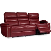 jackson red manual reclining sofa   