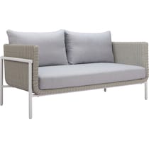 jacksonville gray outdoor loveseat   