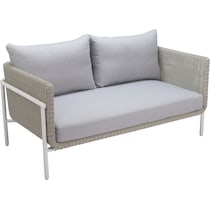 jacksonville gray outdoor loveseat   