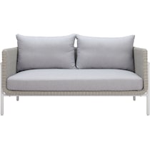 jacksonville gray outdoor loveseat   