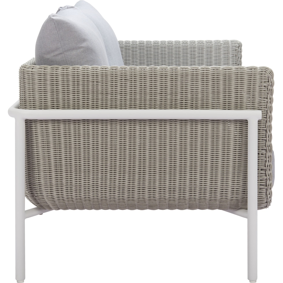 jacksonville gray outdoor loveseat   