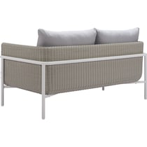 jacksonville gray outdoor loveseat   