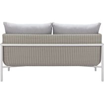 jacksonville gray outdoor loveseat   