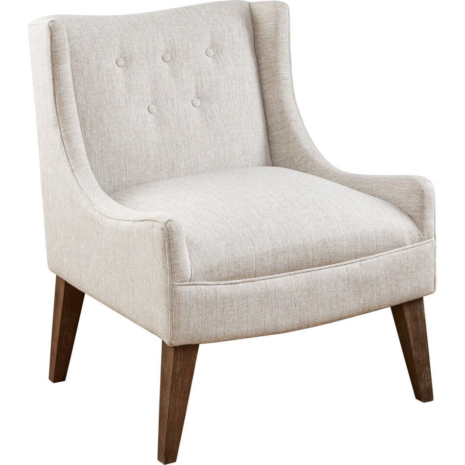 jaclyn white accent chair   