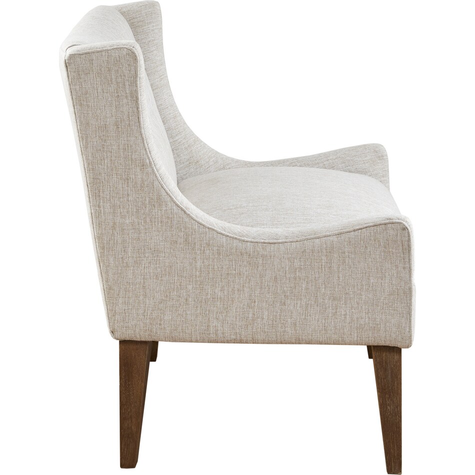 jaclyn white accent chair   