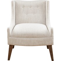 jaclyn white accent chair   