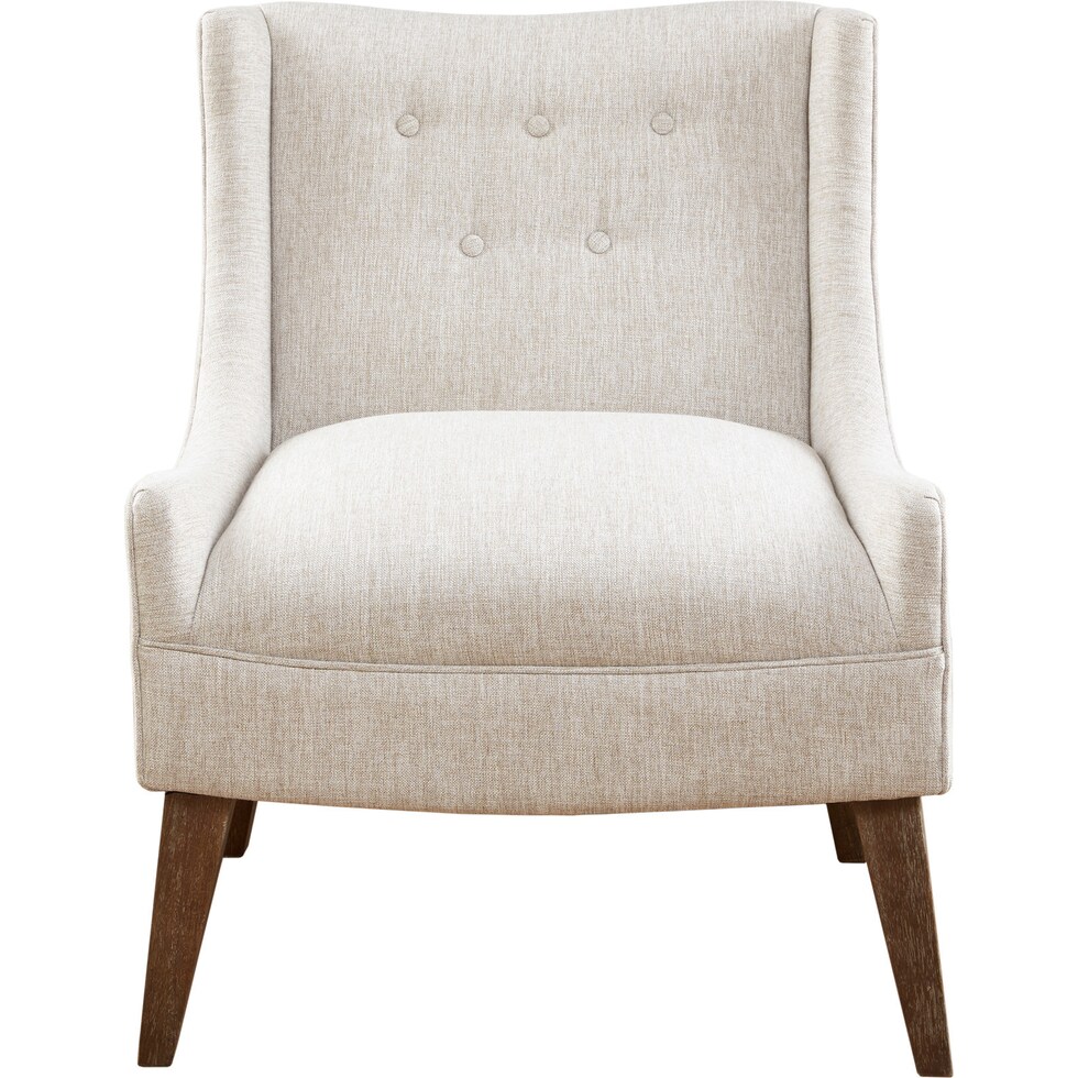 jaclyn white accent chair   