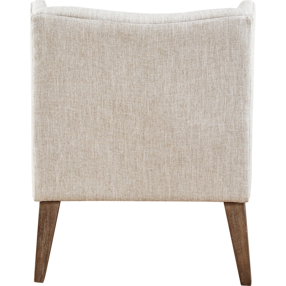 jaclyn white accent chair   