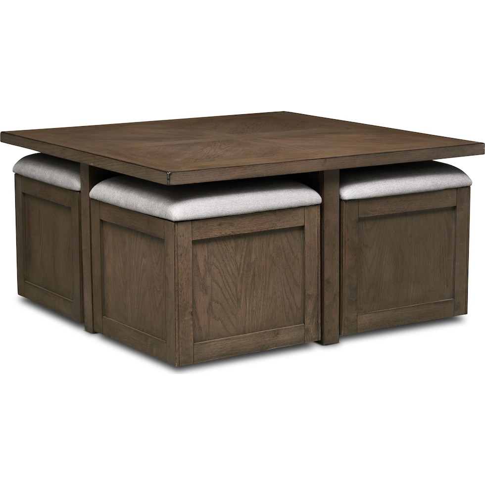 jacob dark brown coffee table   