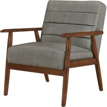 jahziel gray accent chair   