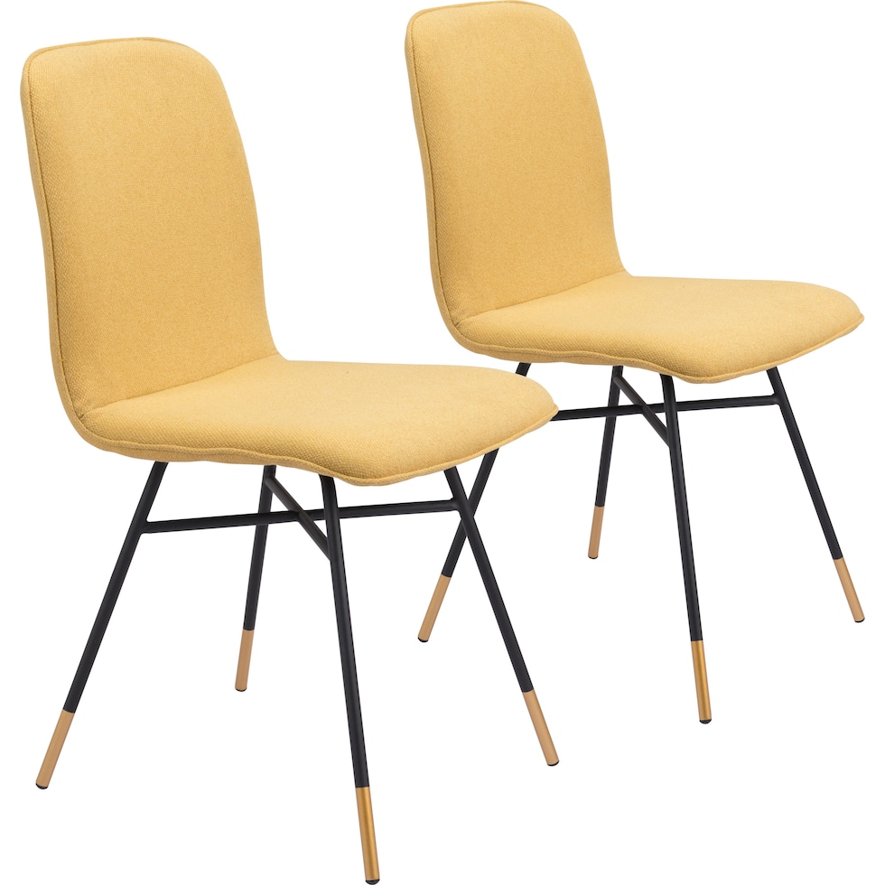 james yellow dining chair   