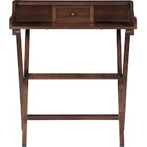 jane dark brown desk   