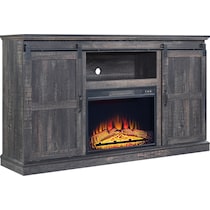 janelle dark brown fireplace tv stand   