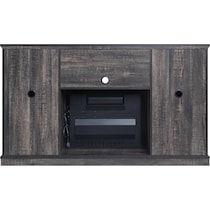 janelle dark brown fireplace tv stand   