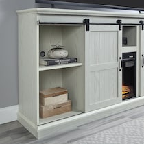 janelle neutral fireplace tv stand   