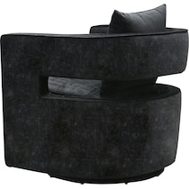 janet black accent chair   