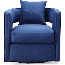 janet blue accent chair   