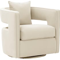 janet white accent chair   