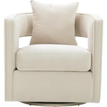 janet white accent chair   