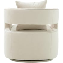 janet white accent chair   