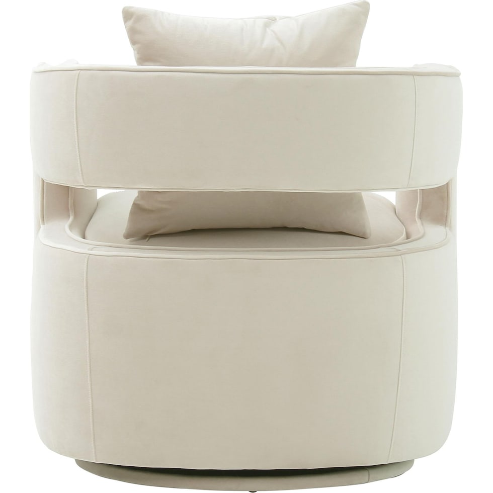 janet white accent chair   