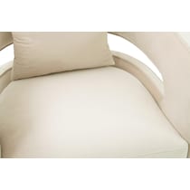 janet white accent chair   