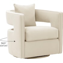 janet white accent chair   