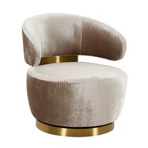 janice neutral accent chair   