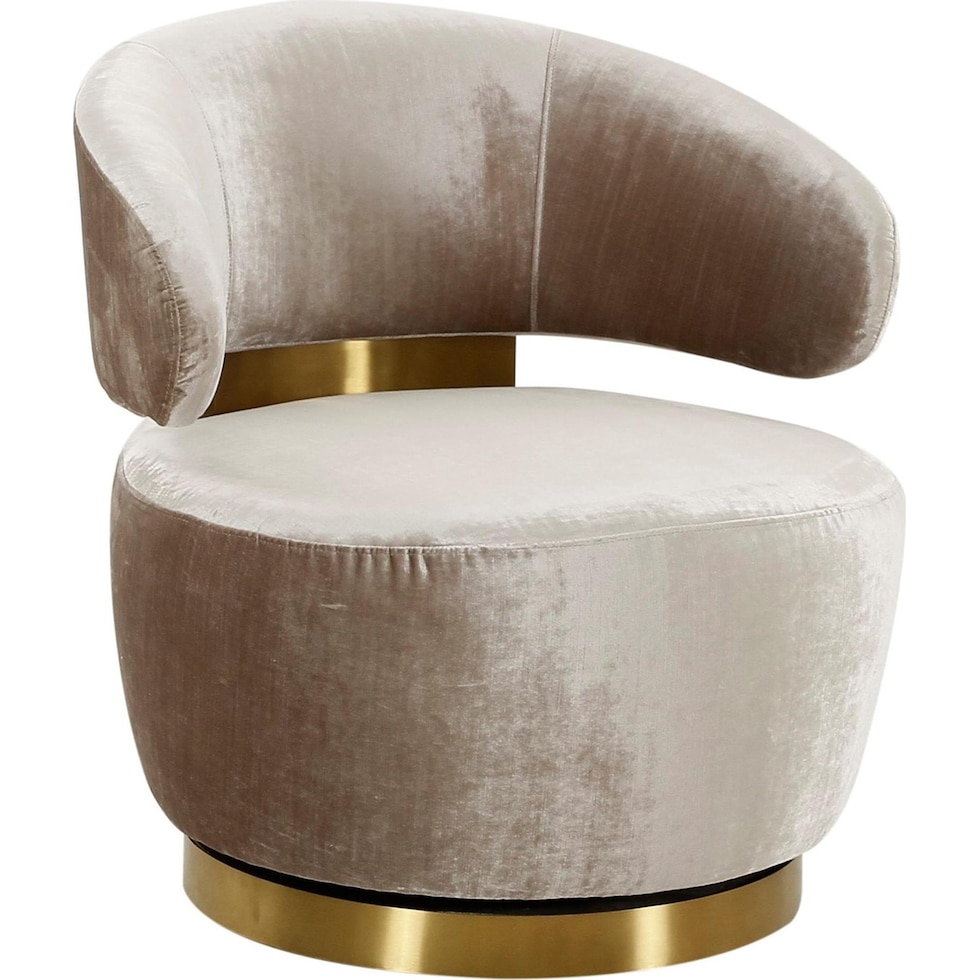 janice neutral accent chair   