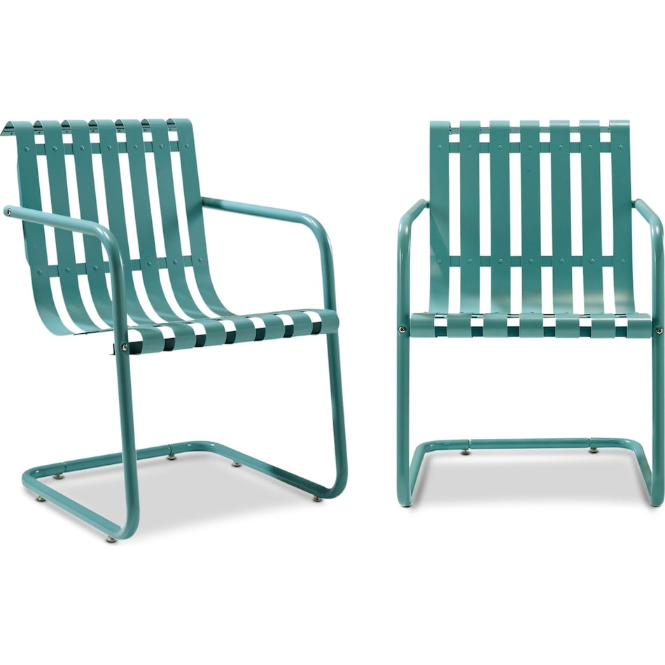 janie blue outdoor chair   