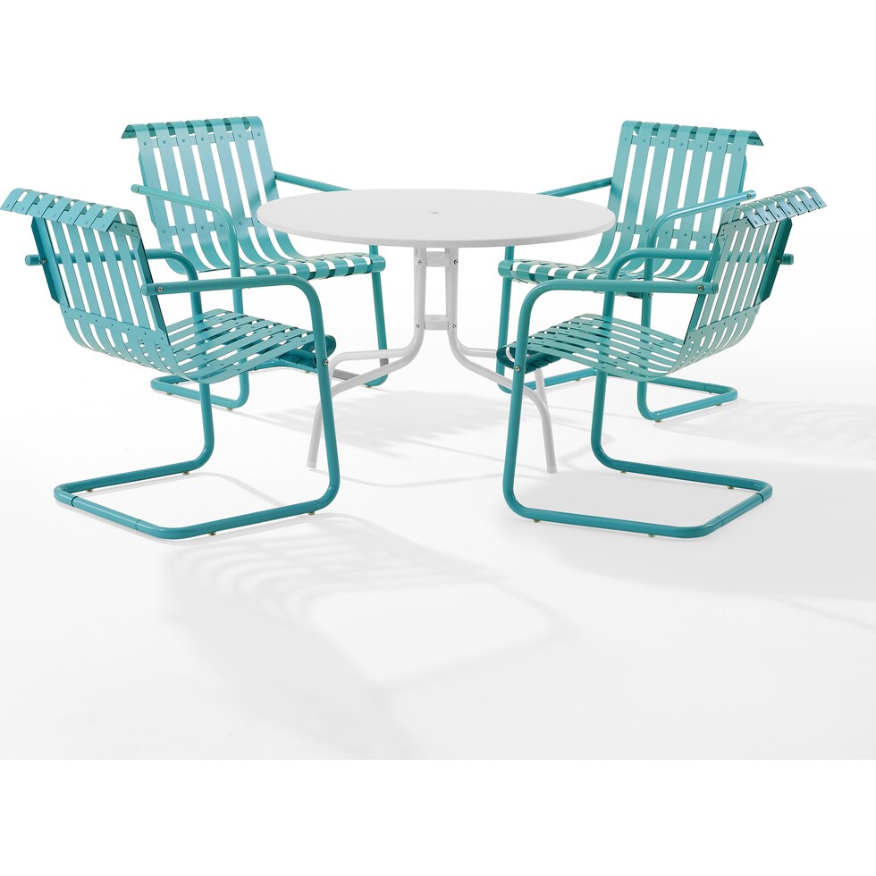 janie blue outdoor dinette   