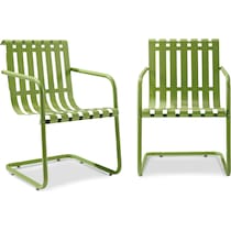 janie green outdoor chair   