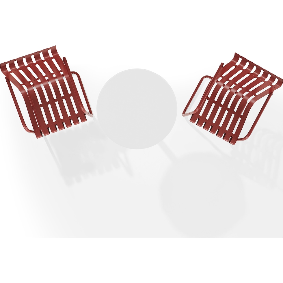 janie red outdoor dinette   