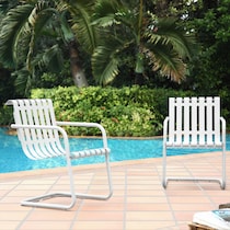 janie white outdoor chair   