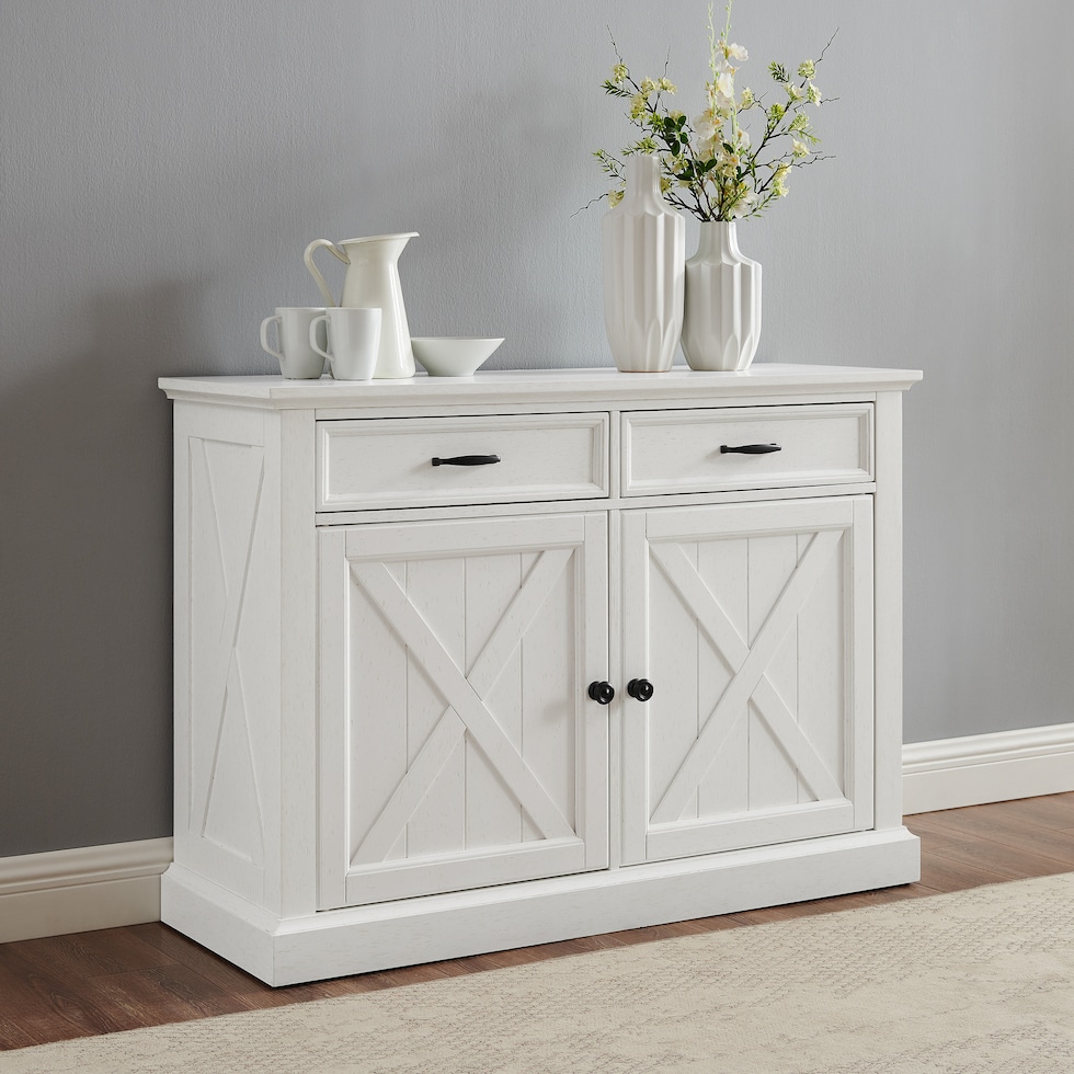 jansen white sideboard   