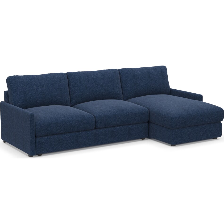 jasper blue  pc sectional   