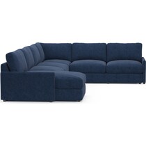 jasper blue  pc sectional with chaise   