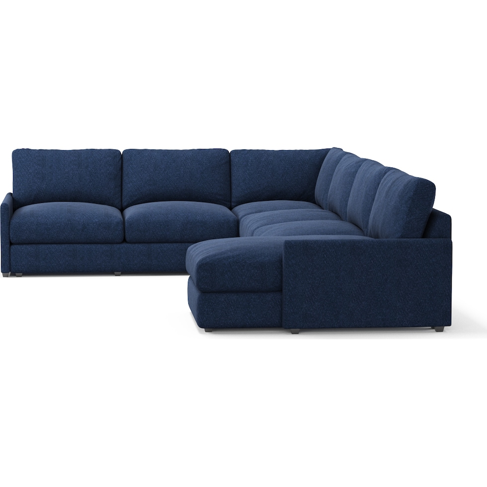 jasper blue sectional   