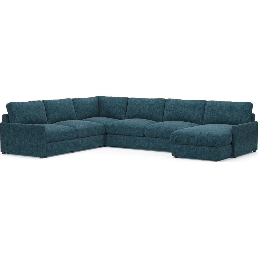 jasper blue sectional   
