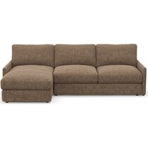 jasper dark brown sectional   
